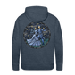 Men’s Premium Hoodie  Sommernachtstanz Logo hinten groß kein Schriftzug - Jeansblau