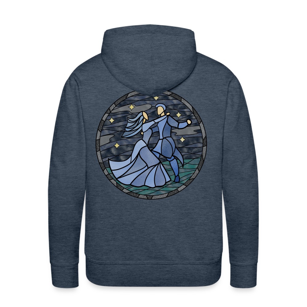 Men’s Premium Hoodie  Sommernachtstanz Logo hinten groß kein Schriftzug - Jeansblau