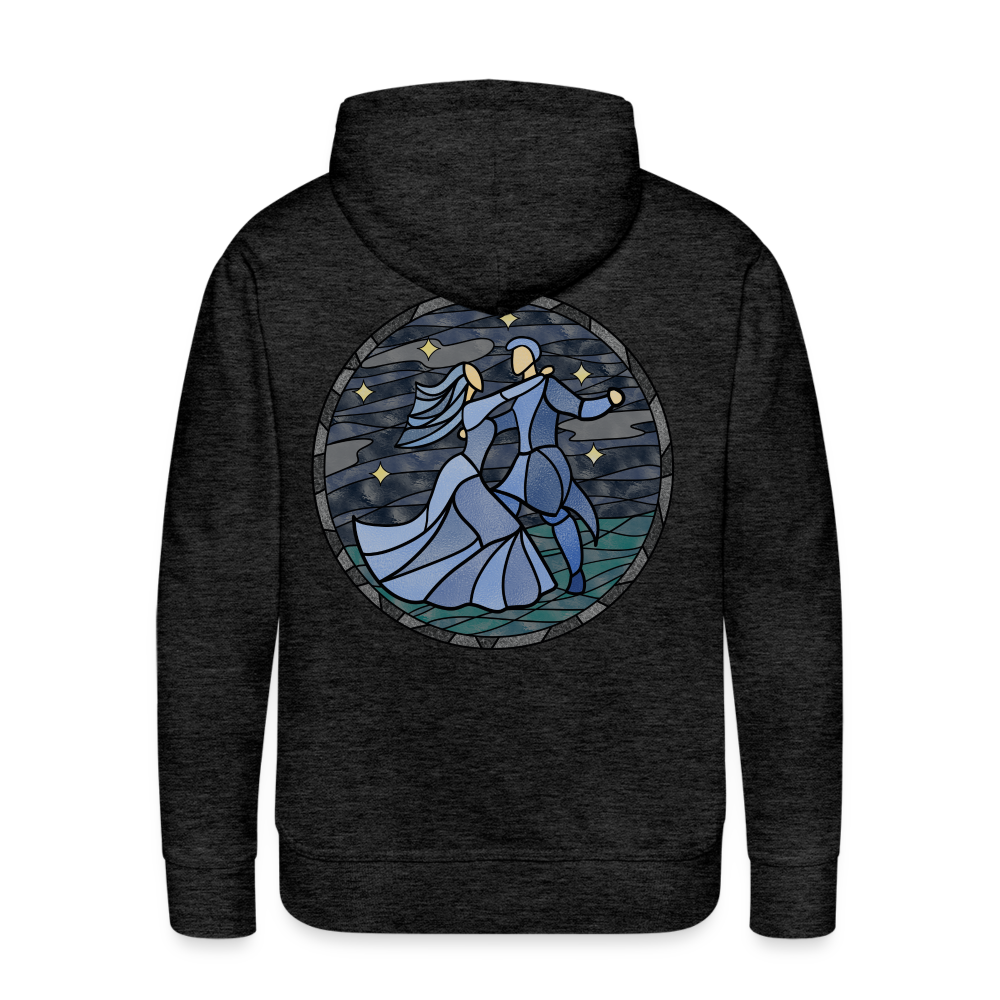 Men’s Premium Hoodie  Sommernachtstanz Logo hinten groß kein Schriftzug - Anthrazit