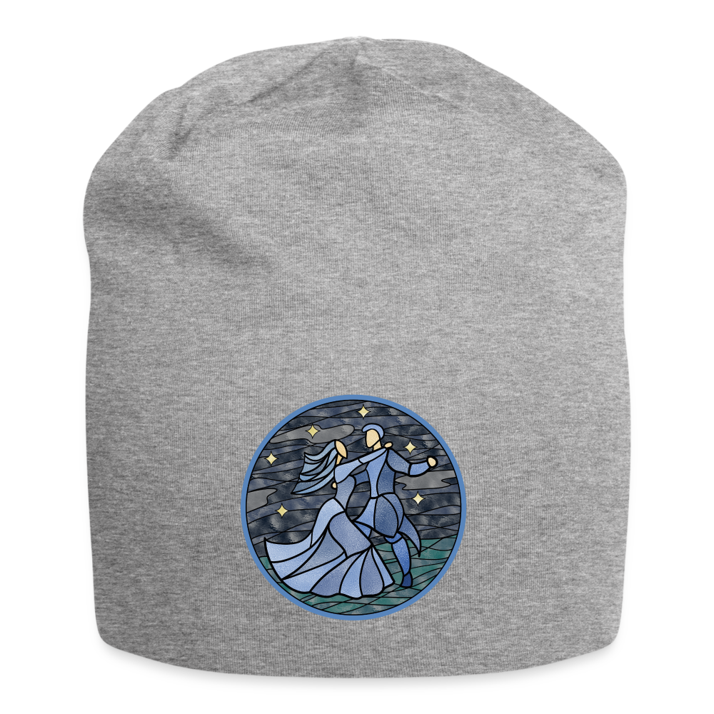 Jersey-Beanie  Sommernachtstanz blauer Rand kein Schriftzug - Grau meliert