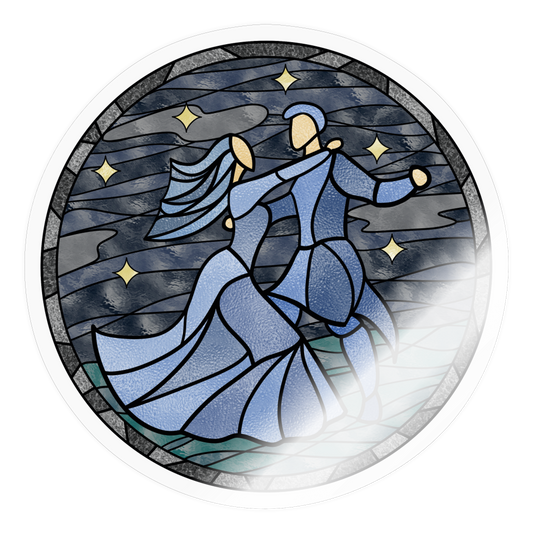 Sticker  Sommernachtstanz - Transparent glänzend