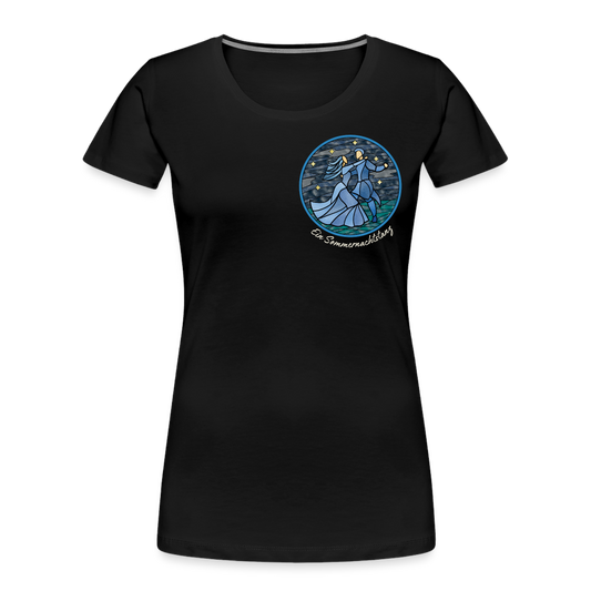 Frauen Premium Bio T-Shirt Ein Sommernachtstanz - Schwarz