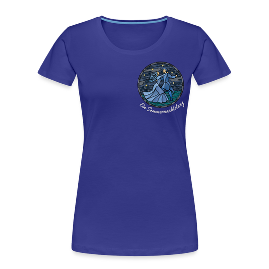 Frauen Premium Bio T-Shirt Ein Sommernachtstanz - Königsblau