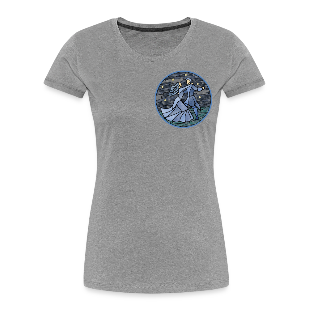 Frauen Premium Bio T-Shirt Ein Sommernachtstanz - Grau meliert