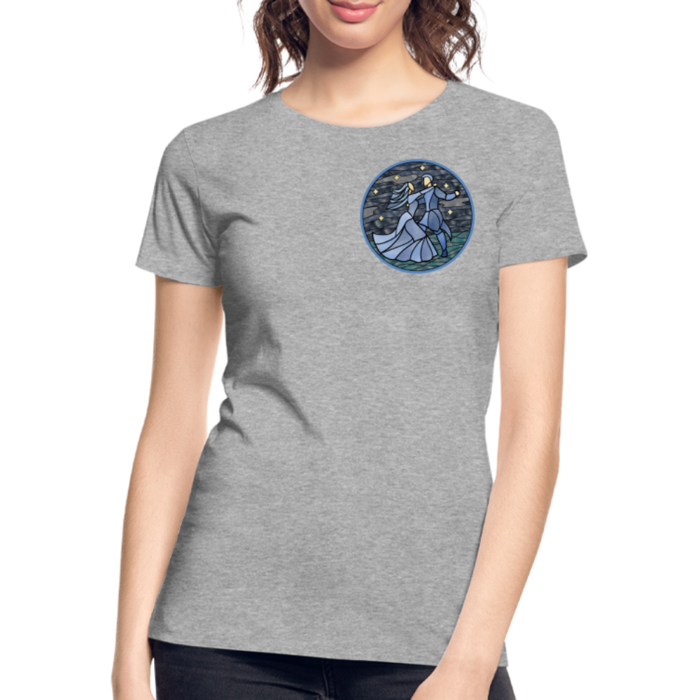 Frauen Premium Bio T-Shirt Ein Sommernachtstanz - Grau meliert