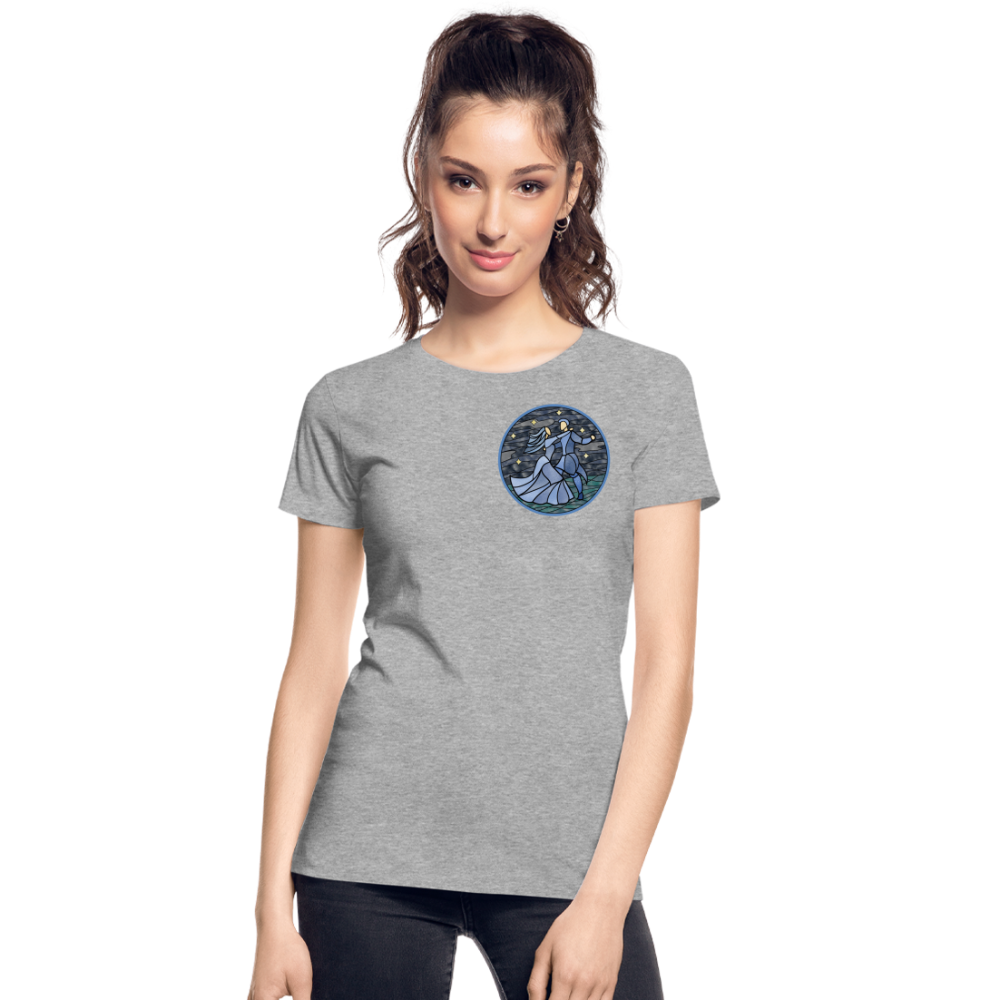 Frauen Premium Bio T-Shirt Ein Sommernachtstanz - Grau meliert