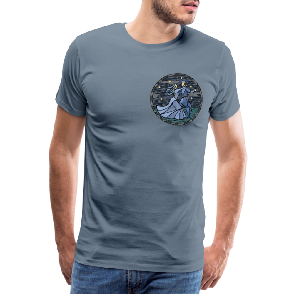 Herren Premium Bio T-Shirt Ein Sommernachtstanz - Blaugrau