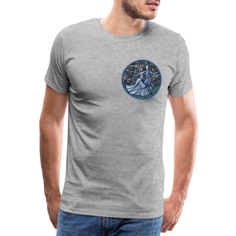 Herren Premium Bio T-Shirt Ein Sommernachtstanz - Grau meliert