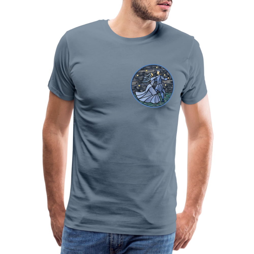 Herren Premium Bio T-Shirt Ein Sommernachtstanz - Blaugrau
