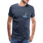 Herren Premium Bio T-Shirt Ein Sommernachtstanz - Blau meliert