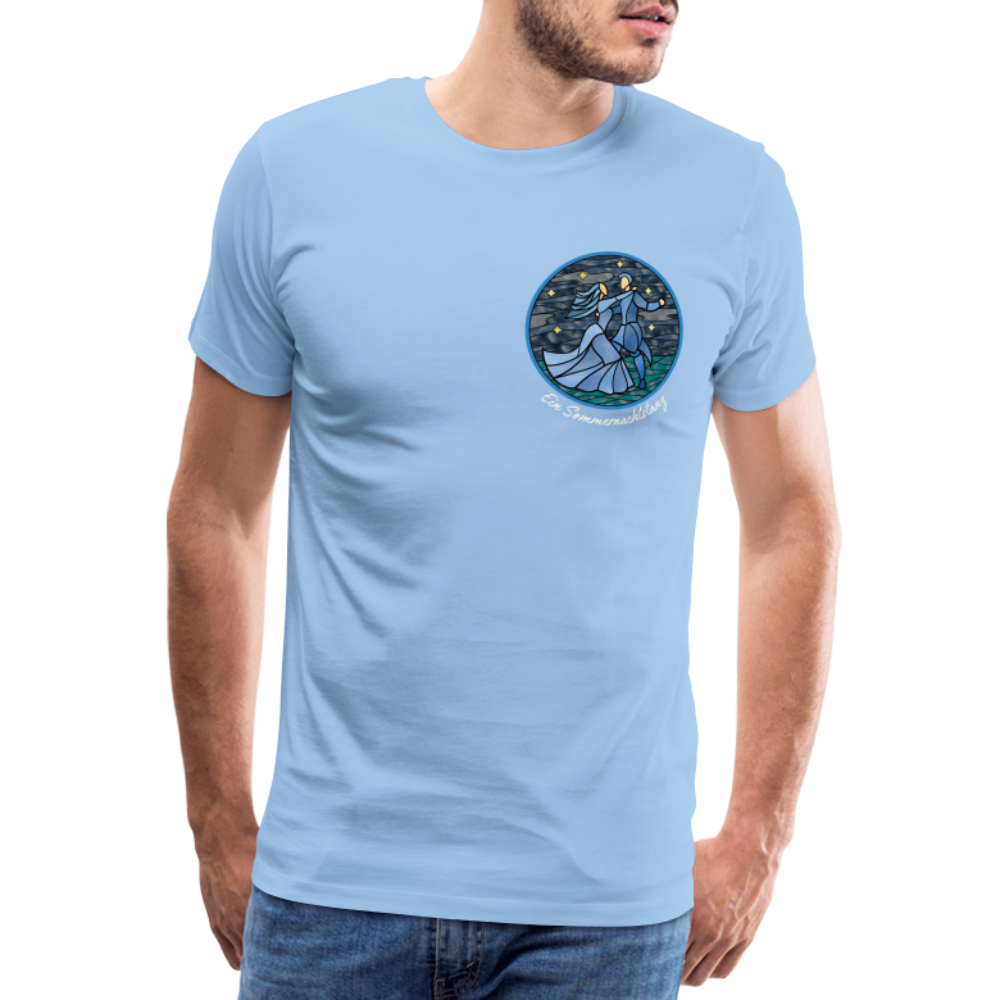 Herren Premium Bio T-Shirt Ein Sommernachtstanz - Sky