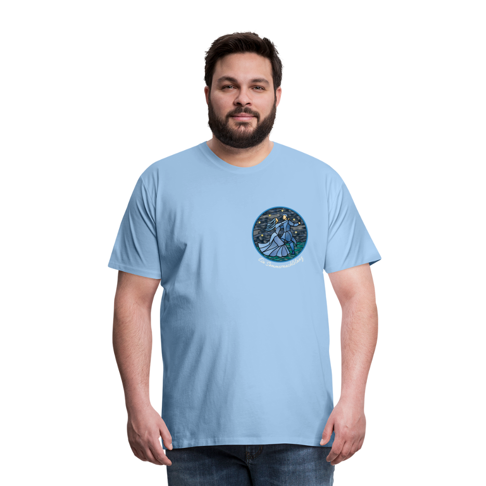 Herren Premium Bio T-Shirt Ein Sommernachtstanz - Sky