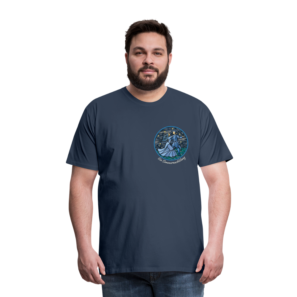 Herren Premium Bio T-Shirt Ein Sommernachtstanz - Navy