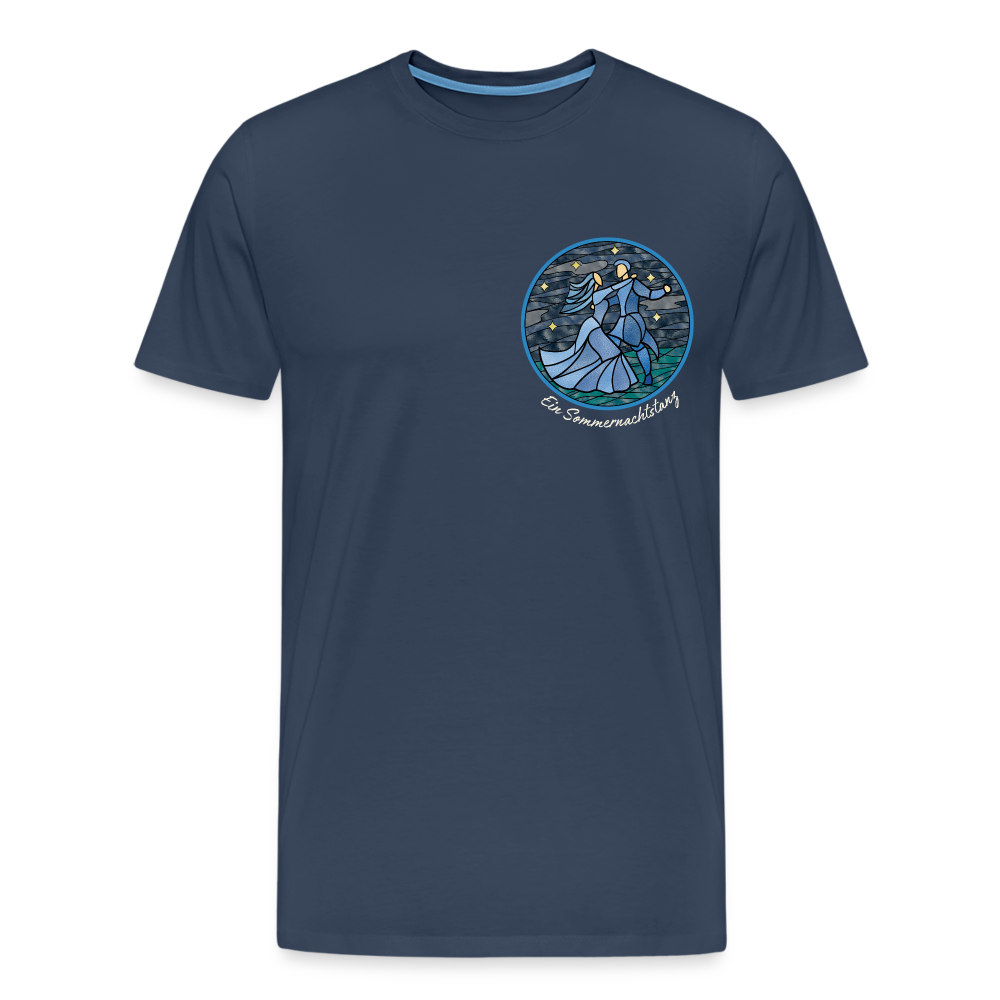 Herren Premium Bio T-Shirt Ein Sommernachtstanz - Navy