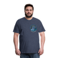 Herren Premium Bio T-Shirt Ein Sommernachtstanz - Blau meliert