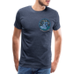 Herren Premium Bio T-Shirt Ein Sommernachtstanz - Blau meliert