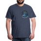 Herren Premium Bio T-Shirt Ein Sommernachtstanz - Blau meliert