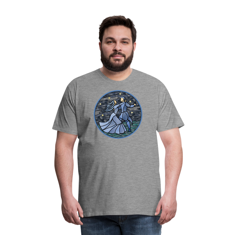 Herren Premium Bio T-Shirt Ein Sommernachtstanz - Grau meliert