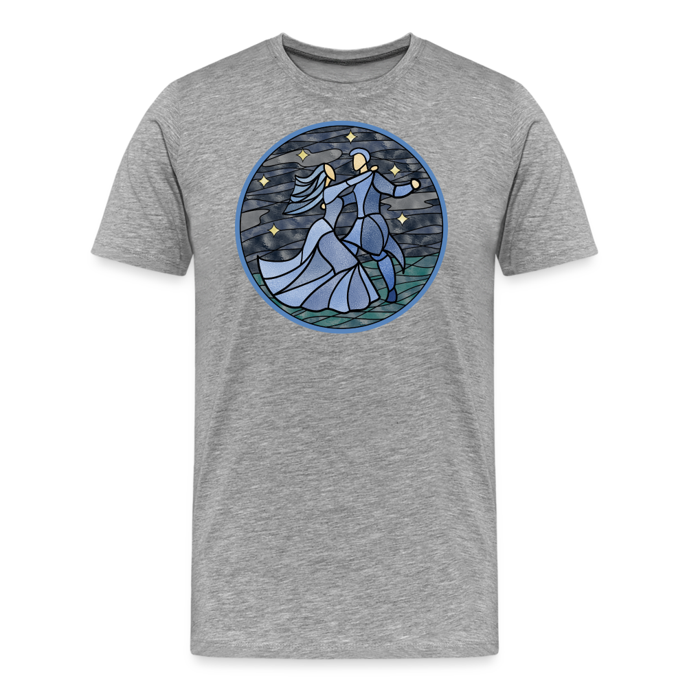 Herren Premium Bio T-Shirt Ein Sommernachtstanz - Grau meliert