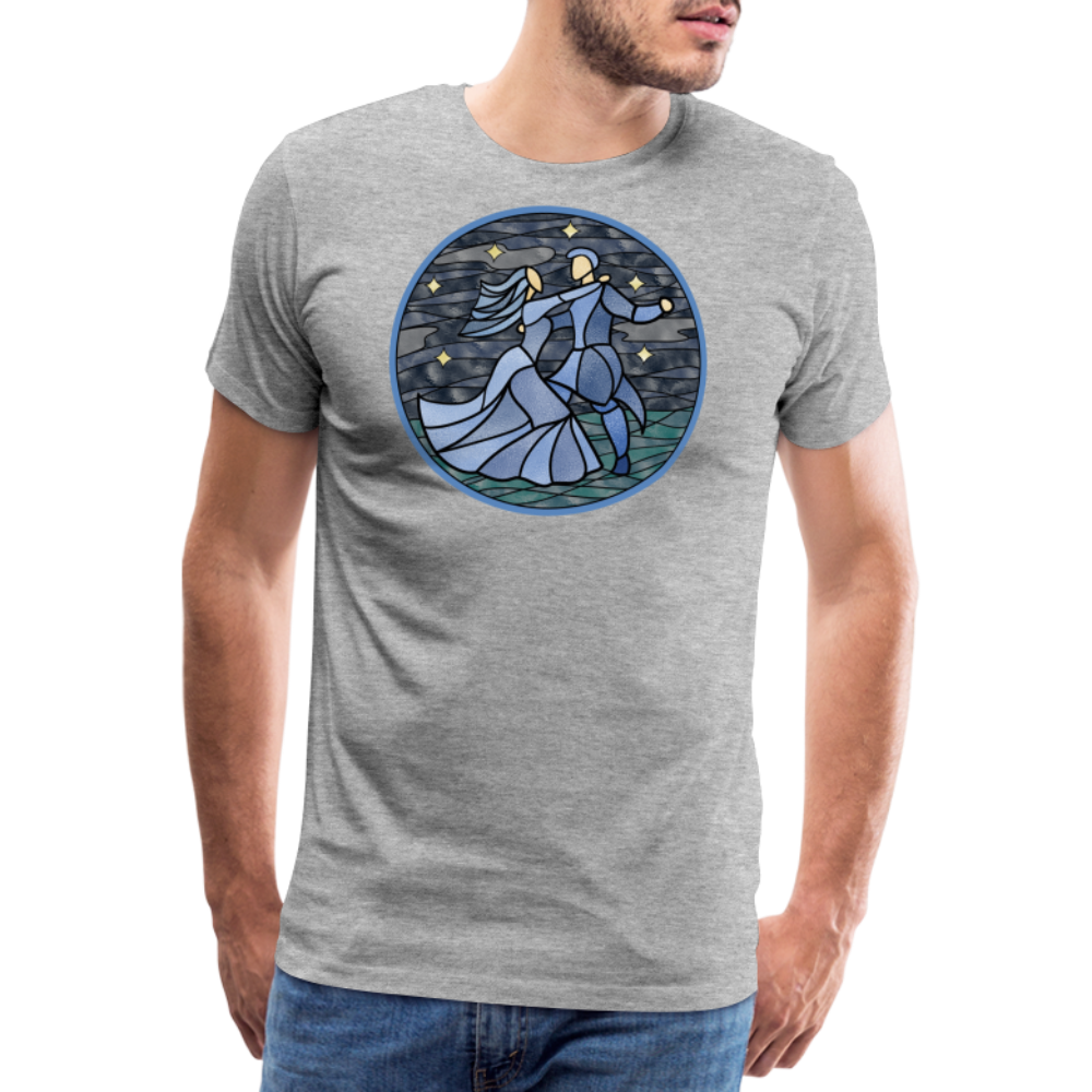 Herren Premium Bio T-Shirt Ein Sommernachtstanz - Grau meliert