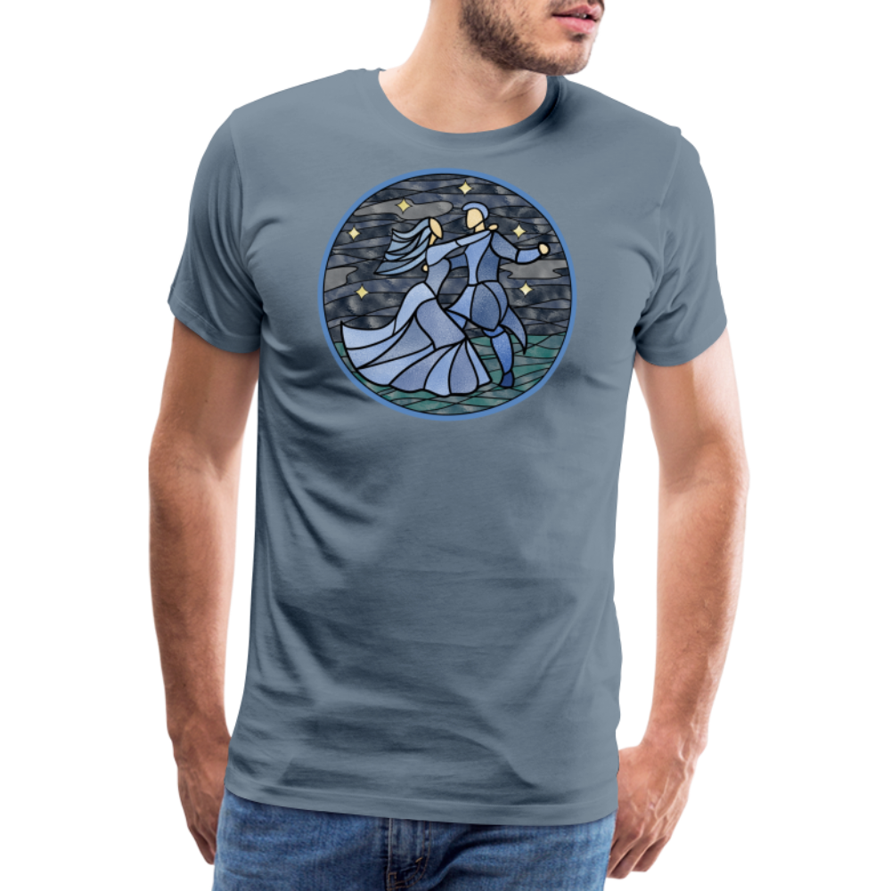 Herren Premium Bio T-Shirt Ein Sommernachtstanz - Blaugrau