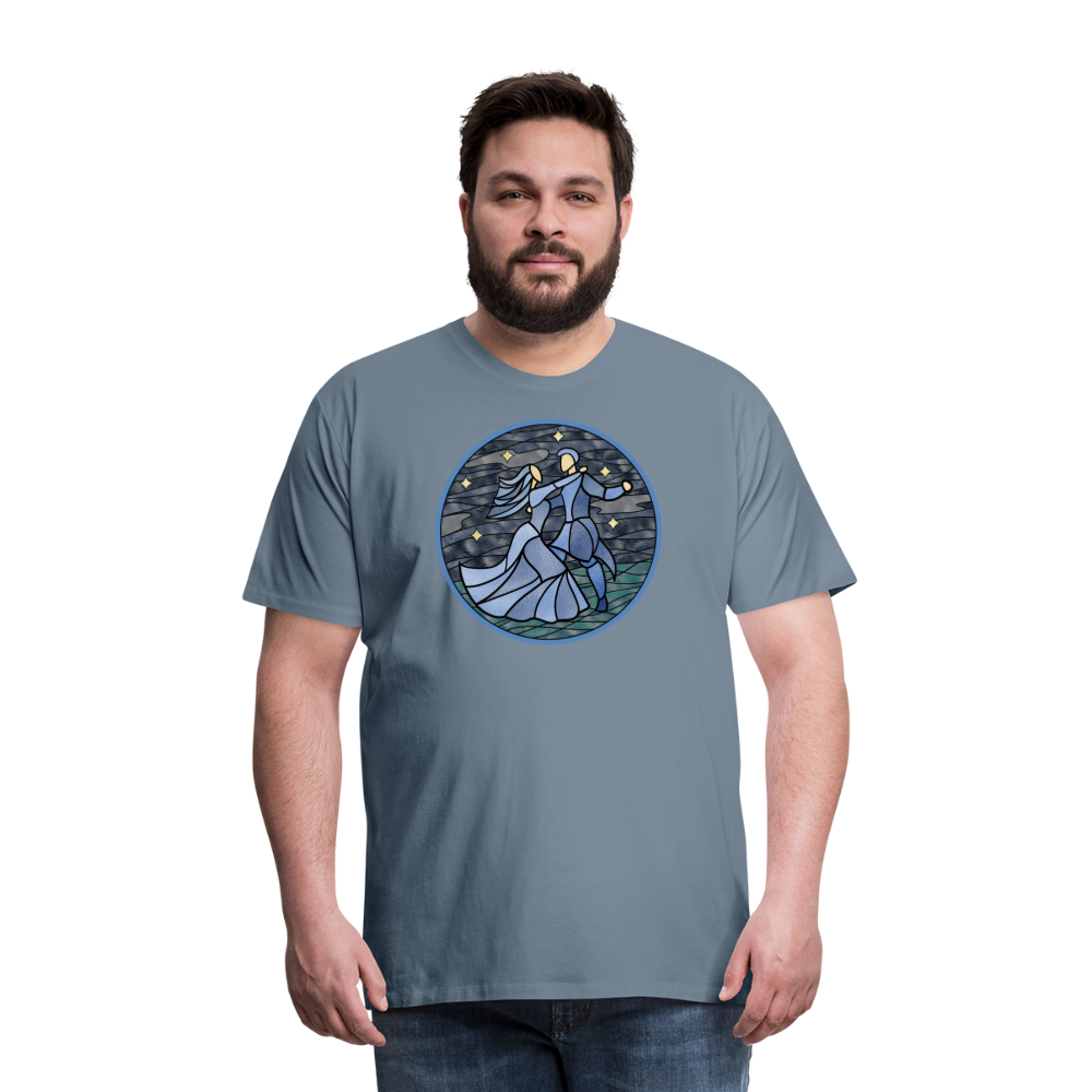 Herren Premium Bio T-Shirt Ein Sommernachtstanz - Blaugrau