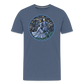 Herren Premium Bio T-Shirt Ein Sommernachtstanz - Blau meliert