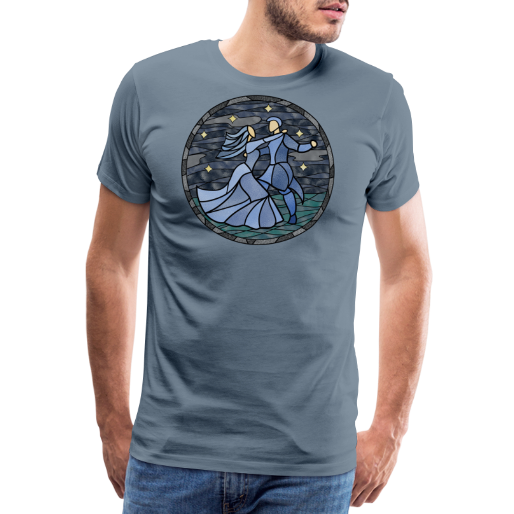 Herren Premium Bio T-Shirt Ein Sommernachtstanz - Blaugrau