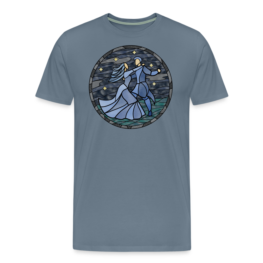 Herren Premium Bio T-Shirt Ein Sommernachtstanz - Blaugrau