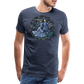 Herren Premium Bio T-Shirt Ein Sommernachtstanz - Blau meliert