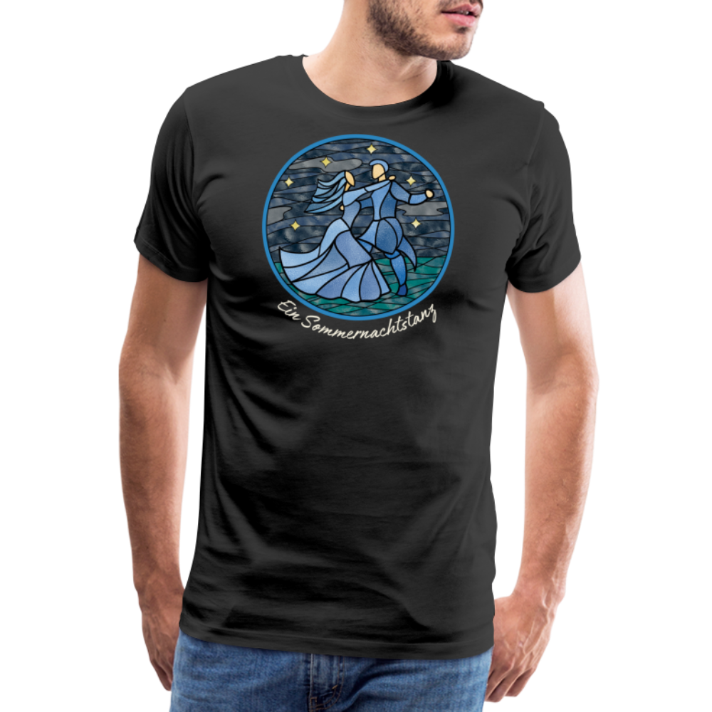 Herren Premium Bio T-Shirt Ein Sommernachtstanz - Schwarz