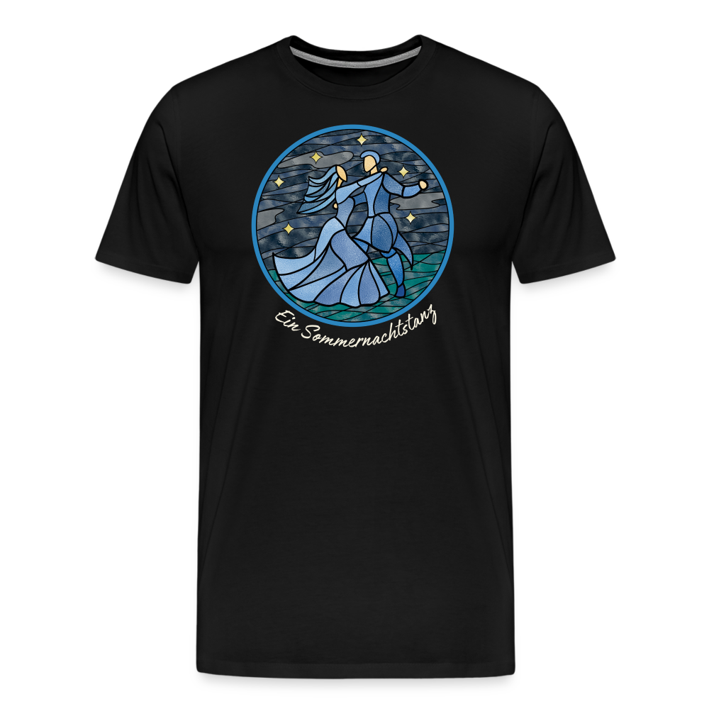 Herren Premium Bio T-Shirt Ein Sommernachtstanz - Schwarz