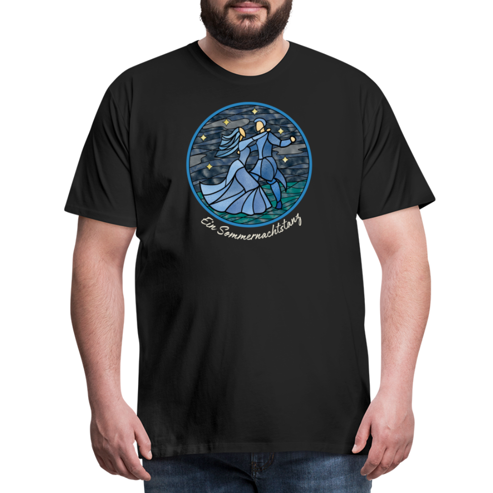 Herren Premium Bio T-Shirt Ein Sommernachtstanz - Schwarz