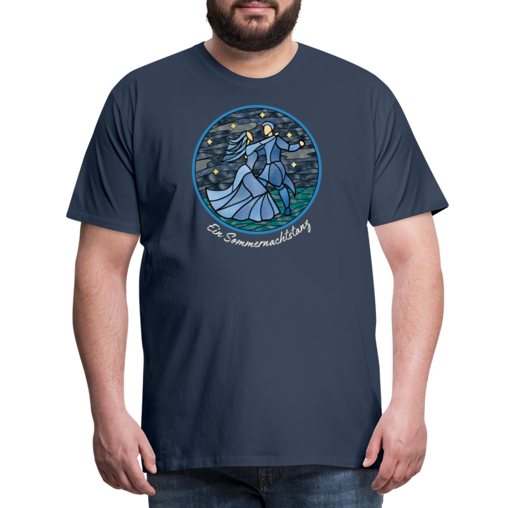 Herren Premium Bio T-Shirt Ein Sommernachtstanz - Navy