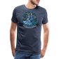 Herren Premium Bio T-Shirt Ein Sommernachtstanz - Blau meliert