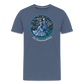 Herren Premium Bio T-Shirt Ein Sommernachtstanz - Blau meliert