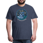 Herren Premium Bio T-Shirt Ein Sommernachtstanz - Blau meliert