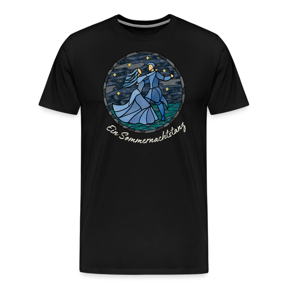 Herren Premium Bio T-Shirt Ein Sommernachtstanz - Schwarz
