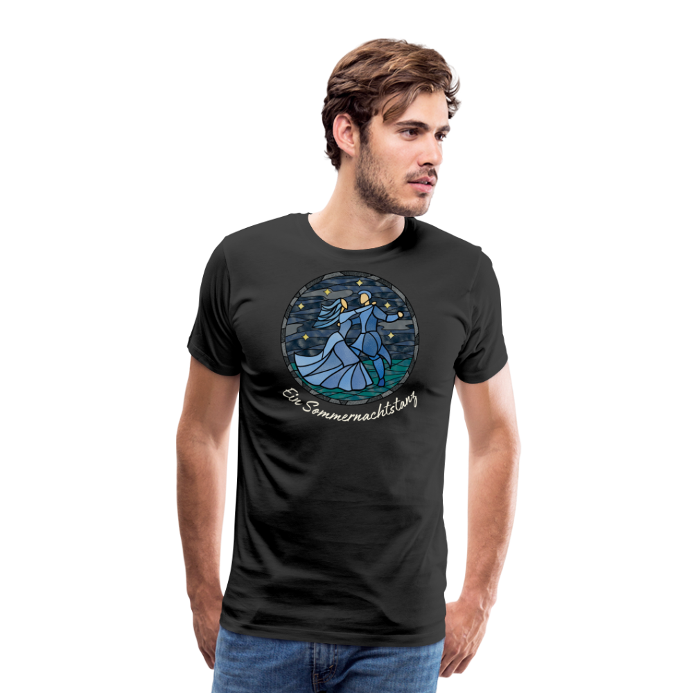 Herren Premium Bio T-Shirt Ein Sommernachtstanz - Schwarz