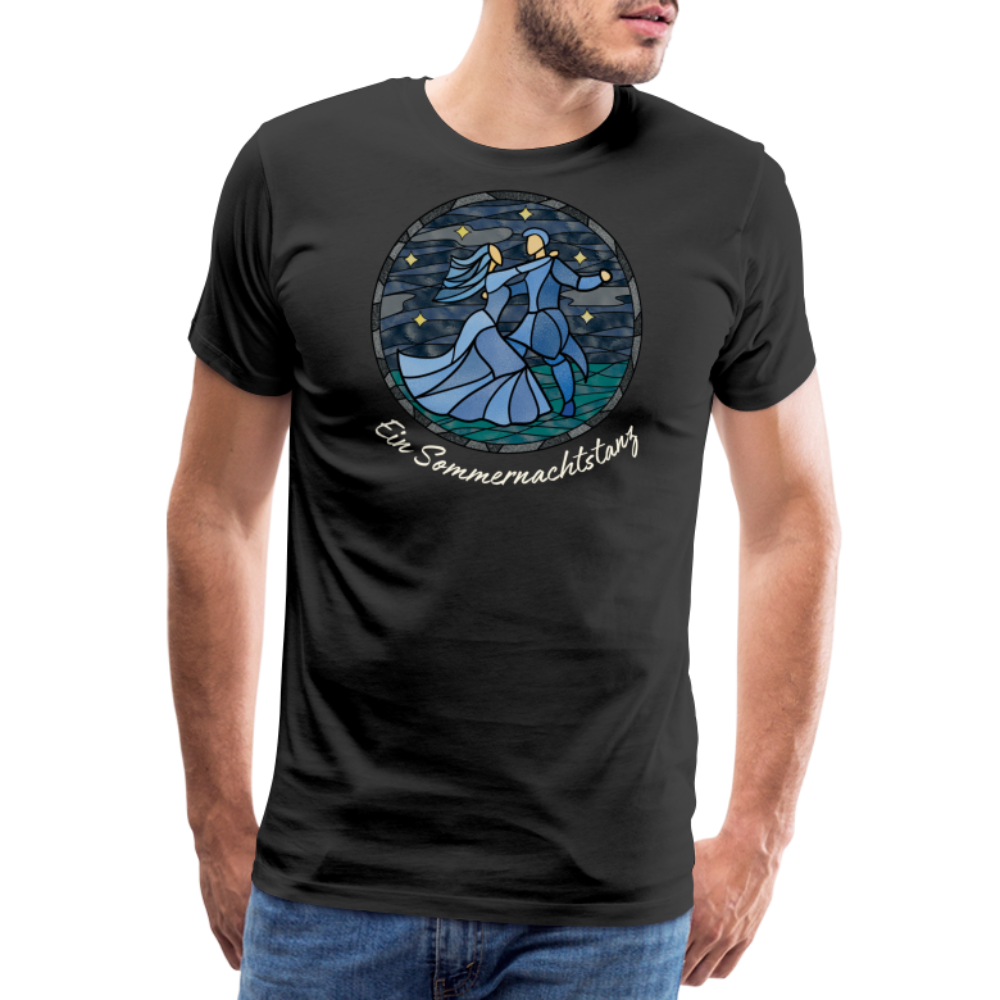 Herren Premium Bio T-Shirt Ein Sommernachtstanz - Schwarz