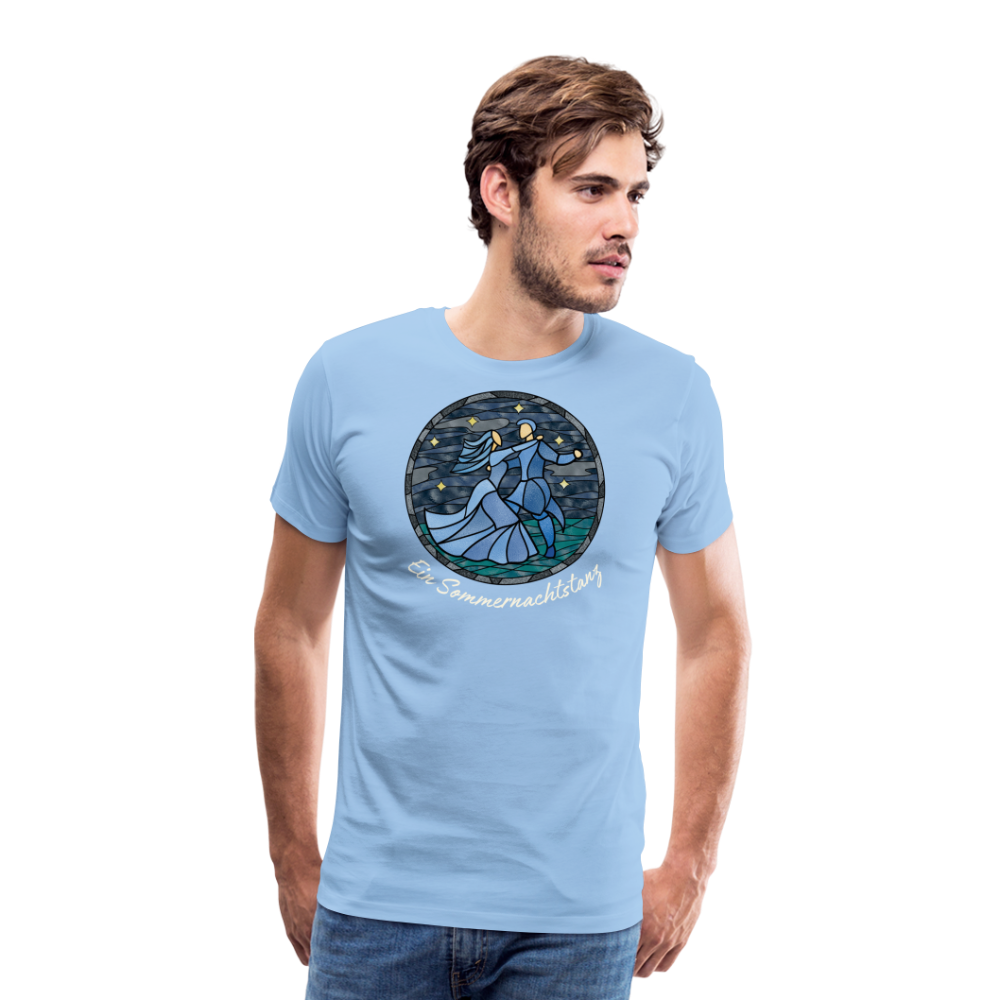 Herren Premium Bio T-Shirt Ein Sommernachtstanz - Sky