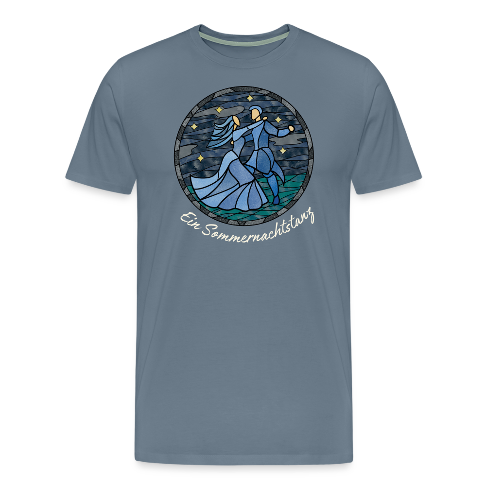 Herren Premium Bio T-Shirt Ein Sommernachtstanz - Blaugrau
