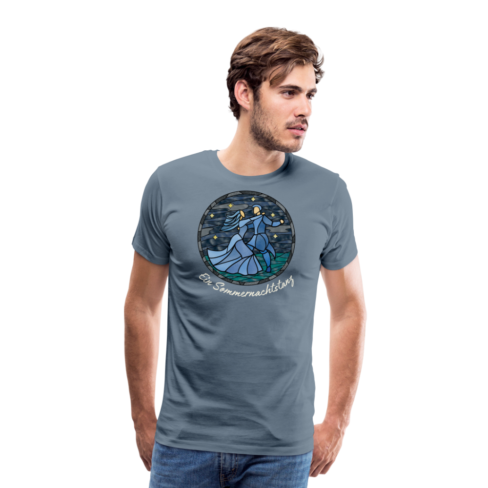 Herren Premium Bio T-Shirt Ein Sommernachtstanz - Blaugrau