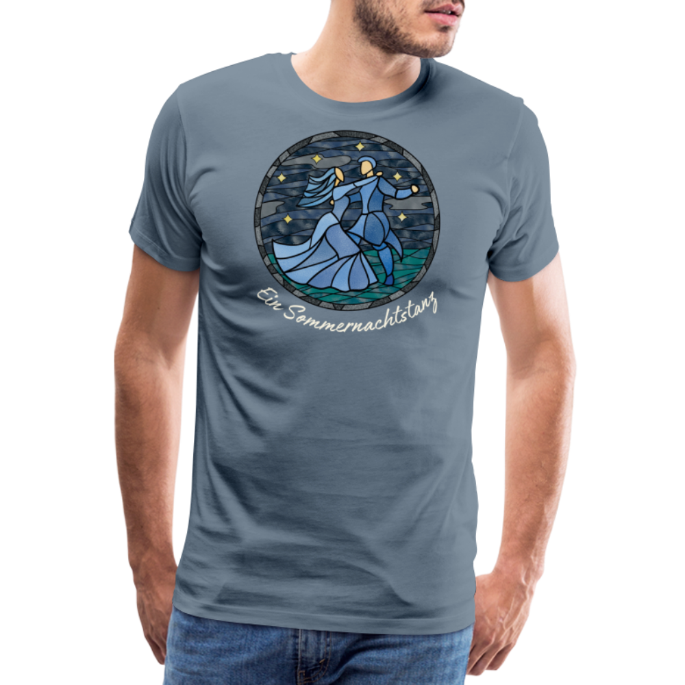 Herren Premium Bio T-Shirt Ein Sommernachtstanz - Blaugrau