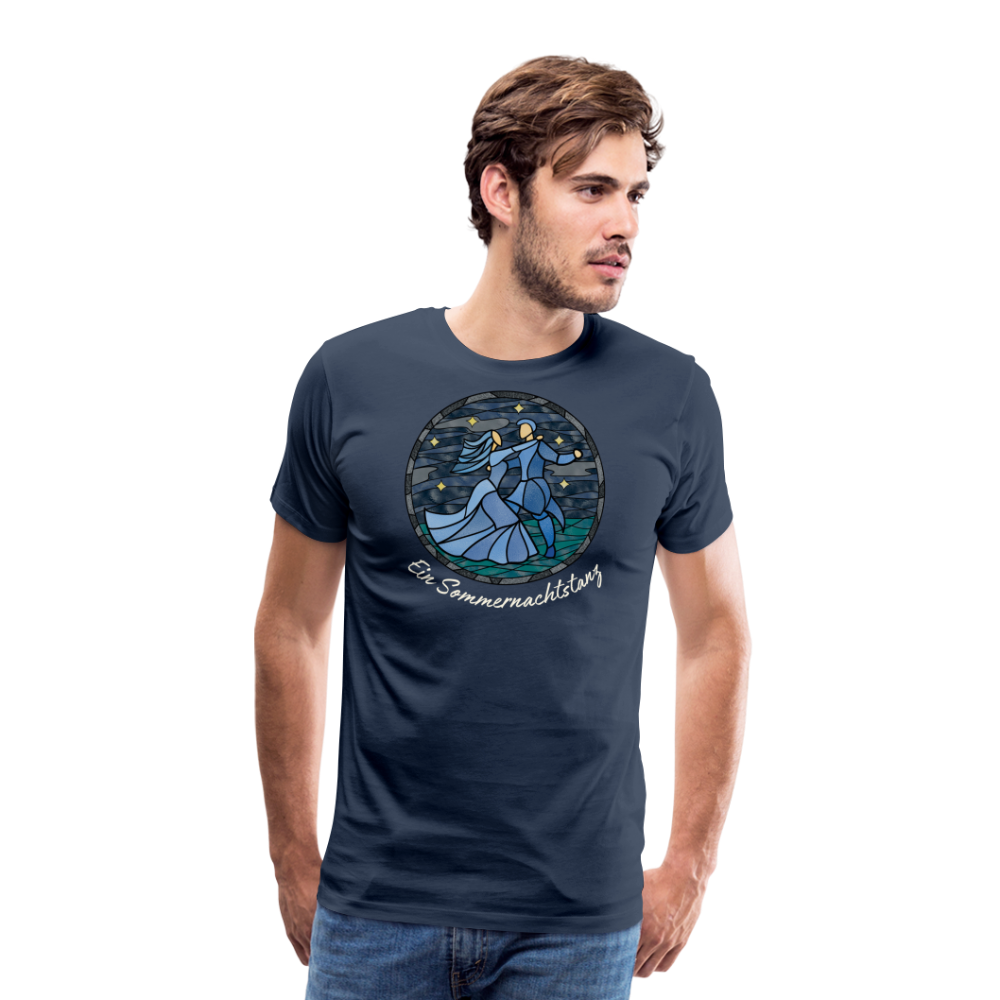 Herren Premium Bio T-Shirt Ein Sommernachtstanz - Navy