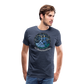 Herren Premium Bio T-Shirt Ein Sommernachtstanz - Blau meliert