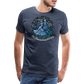 Herren Premium Bio T-Shirt Ein Sommernachtstanz - Blau meliert