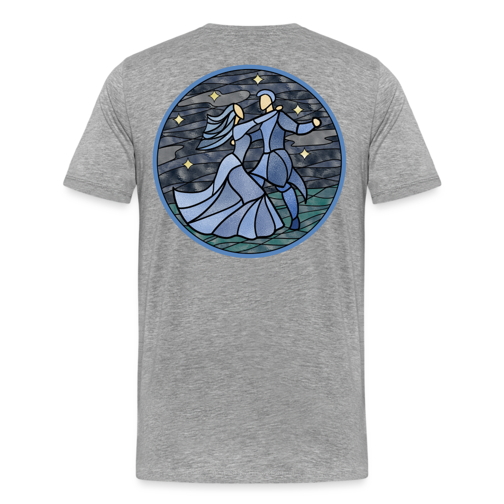 Herren Premium Bio T-Shirt Ein Sommernachtstanz - Grau meliert