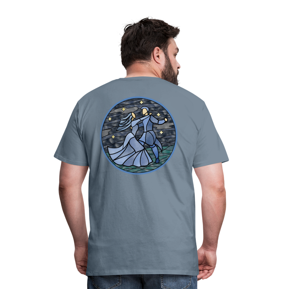 Herren Premium Bio T-Shirt Ein Sommernachtstanz - Blaugrau