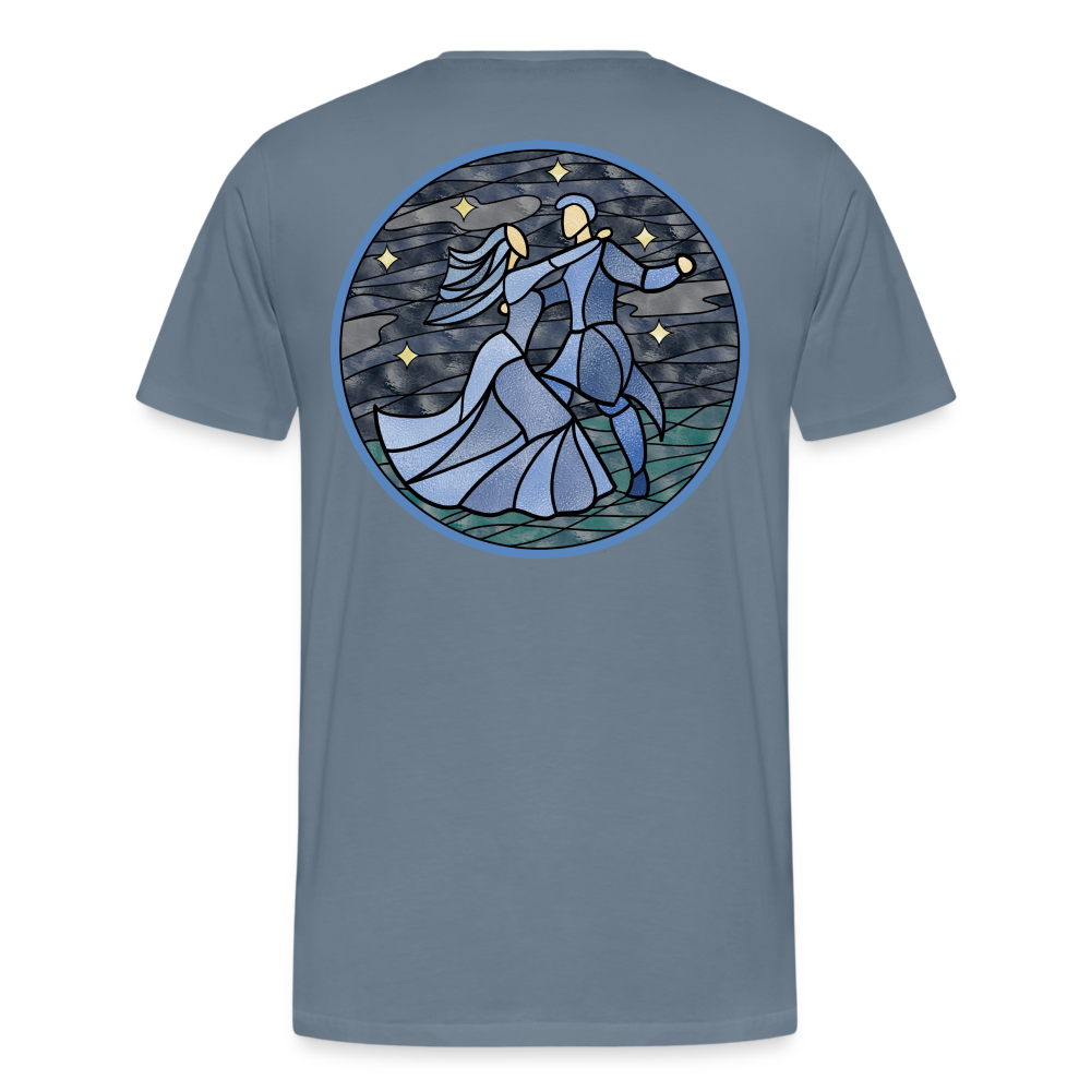 Herren Premium Bio T-Shirt Ein Sommernachtstanz - Blaugrau